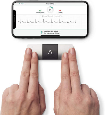 KardiaMobile® 6L The World's First Six-Lead Personal EKG, Lead Personal EKG Monitor Six Views of The Heart, Detects AFib and Irregular Arrhythmias, Instant Results in 30 Seconds Works with All Smartphones, FDA-CLEARED - Imported from UK